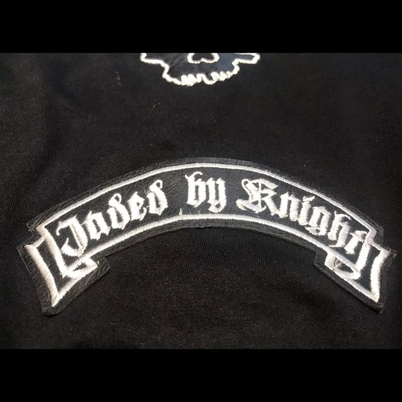 Jaded By Knight Vintage Skulls Leather Lost Angels X Large Hoodie Jacket - Picture 8 of 9